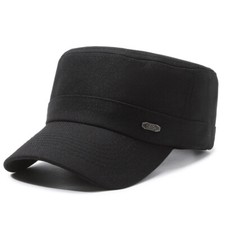 Hommes Extérieur Chapeau Soleil Rétro Style Militaire Bouchon Réglable Plat Haut