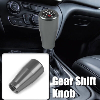 5Speed Car Gear Shifter Knob Manual Gear Shift Knob Racing Shift Lever + Adapter