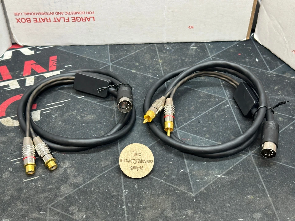 DIN - RCA cable For PPI Amps & Signal Processors Precision Power SQ Balanced DIN - Image 2 of 3