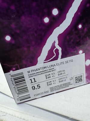 Nike Phantom Luna Elite SE FG Thunder Pack FQ8033-500 Size 