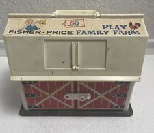 vintage 1967 fisher price play family farm, with Assorted farm Animals..