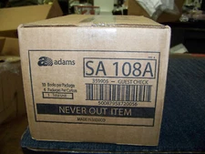 Adams 2-Part Carbonless Guest Checks 10 Books per Pack 6 Packs SA108A New