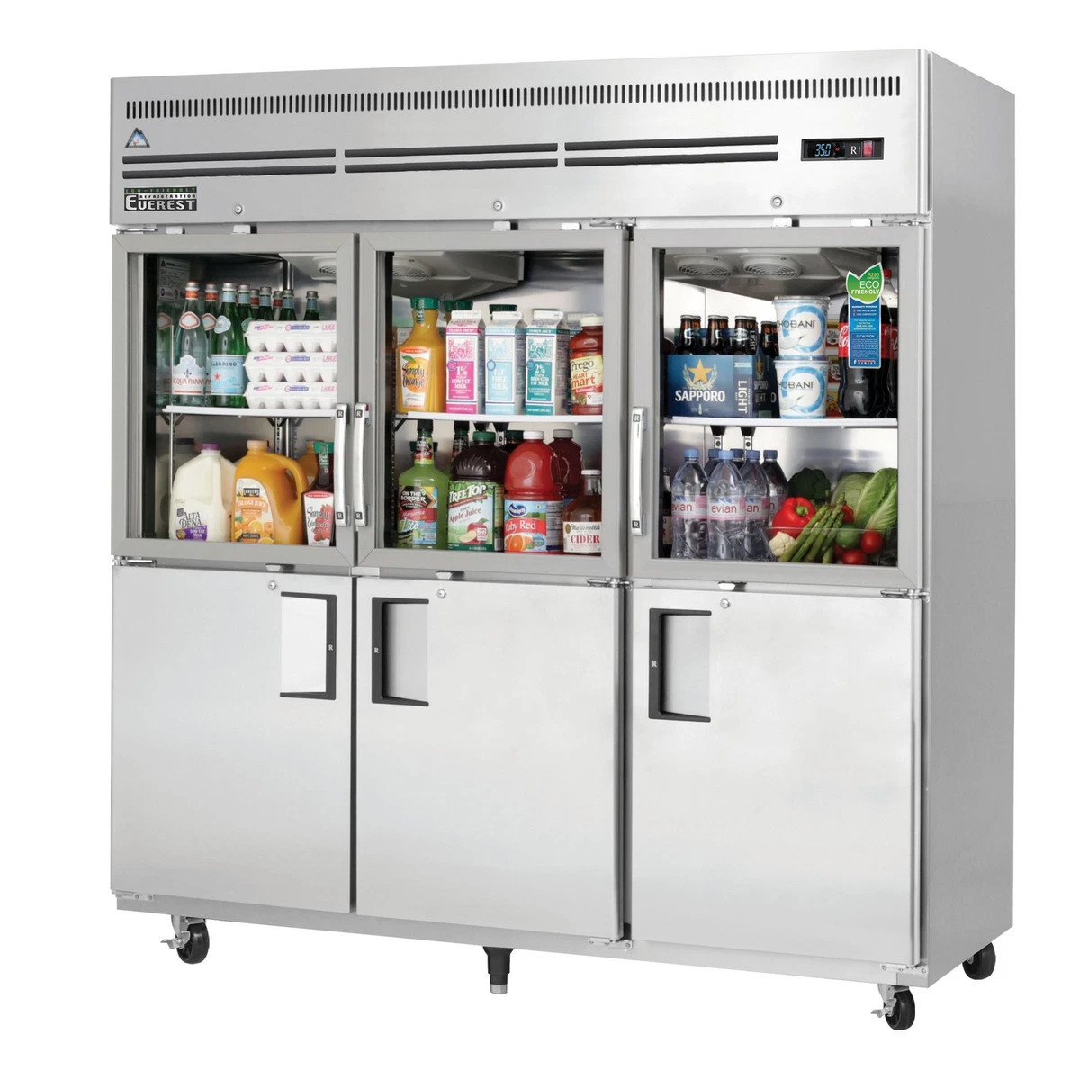 Everest glass door refrigerator deals