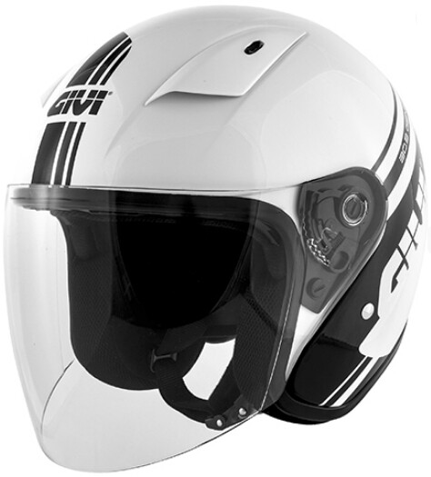 Casco Givi jet 30.3 Tweet Geneve Bianco e nero taglia M