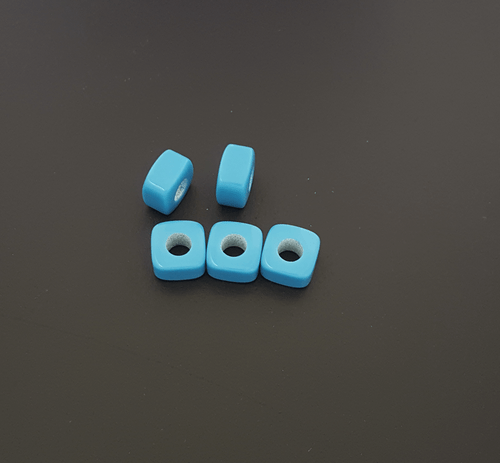 Mavi Tas Piedras Azules Piedra Nazar Boncuk Perla Turquesa Cuentas Colgante Cadena 3mm - Imagen 6 de 6