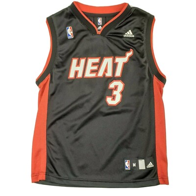 Adidas Dwyane Wade Miami Heat #3 Jersey YOUTH Medium (10-12