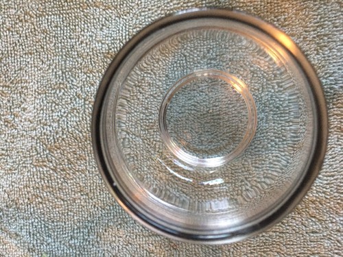 VINTAGE 1960s Glass Cocktail Pitcher & 6 Glasses w/Silver Trim MINT CONDITION - Picture 8 of 9