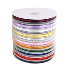 Picot Edge Double Faced Satin Ribbon, 3/16-inch, 50-yard