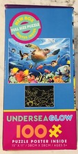 NEW IN BOX CEACO 100 PIECE UNDERSEA GLOW 15" X 11" PUZZLE WITH PUZZLE POSTER