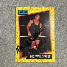 1991 Impel WCW #84 Mr. Wall Street Signed IP Auto Mike Rotunda