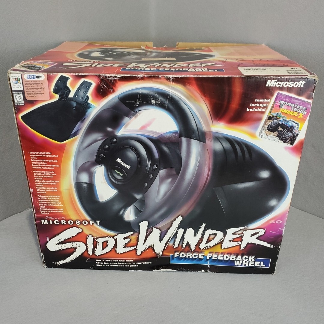 Microsoft Sidewinder Force Feedback Steering Wheel and Pedals | eBay
