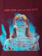 Vintage Nick Cave And The Bad Seeds Rare Men's XL Let Love In Shirt Burgundy 94