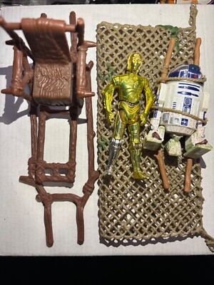 Star Wars R2-D2 with Cargo Net & C-3P0 with Ewok Throne