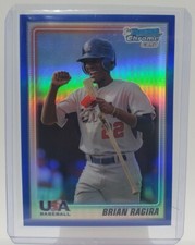 2010 BOWMAN CHROME ROOKIE RC BLUE #/250 USA BRIAN RAGIRA REFRACTOR 