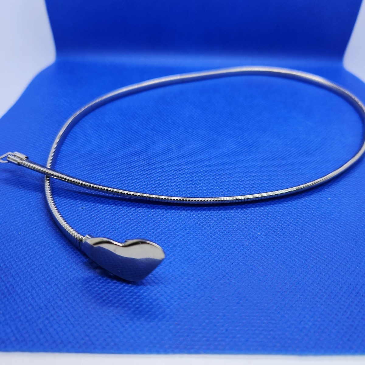 Vintage Silver Tone Heart-Shaped Snake Chain Belt Adjustable  display picture 3