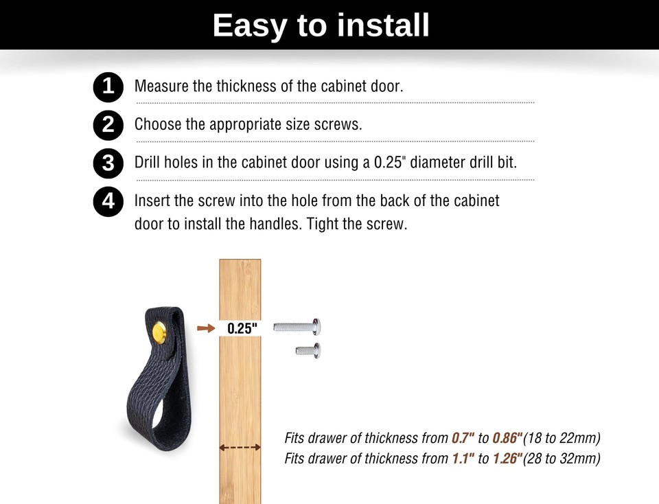 Leather Dresser Knobs Drawer Pulls and Handles Soft Drawer