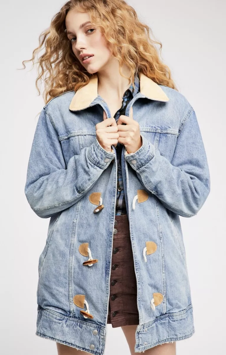 Oversized lined shop denim jacket