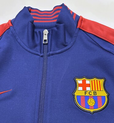 FC Barcelona 2015 Training N98 Track Top Jacket Nike Blue Football