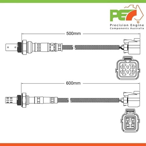 2x New * OEM * Pre-Cat & Post-Cat Oxygen Sensors For Subaru Impreza 2 ...