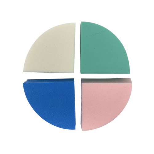 4 piezas base de esponja mezcladora de maquillaje de belleza aleatoria licuadora en polvo - Imagen 7 de 7