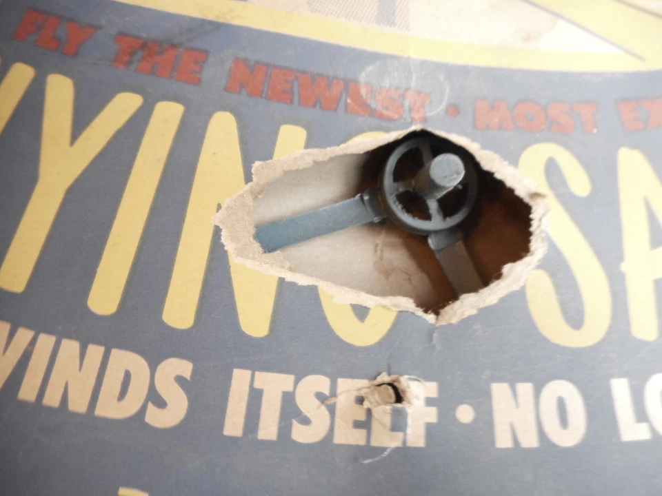 Vintage Toy G.B. Flying Saucer Geo. Borgfeldt Corp New York, NY AS IS 50's ? - Image 2 of 4