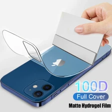 Soft Hydrogel Film Glass Screen Protector For iPhone 16 15 14 13 12 Pro Max 11 8
