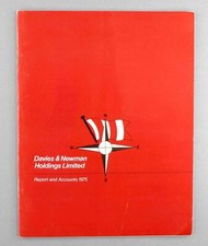 DAN AIR DAVIES & NEWMAN AIRLINE ANNUAL REPORT & ACCOUNTS 1975