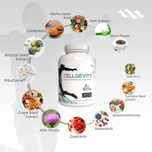 CELLGEVITY - GLUTATHIONE SUPPLEMENT - LARGE BOTTLE - 120 CAPS - NEW ...