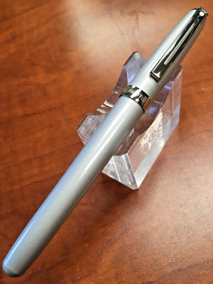 Sheaffer Prelude Silver Brush  M  Nib Fountain Pen