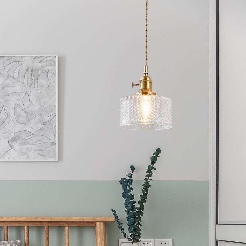 Bedroom Lamp Glass Pendant Light Home Bar Ceiling Light Kitchen Pendant