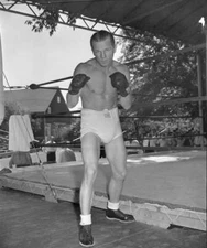 Tony Zale Boxer Of The Usa 1940S Old Boxing Photo