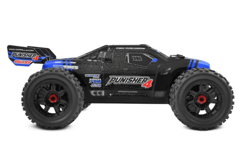Monster Truck Team Corally COR00292-B Punisher 4S versión RTR - azul Foto 3 de 4
