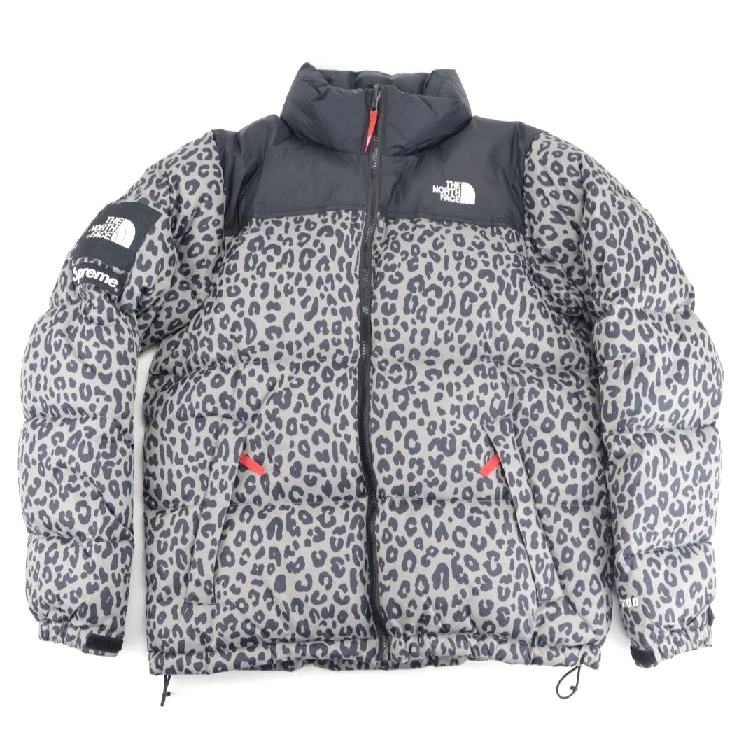 Veste nuptse gris léopard Supreme x The North Face FW11 TAILLE MOYENNE m avec emballage d'origine