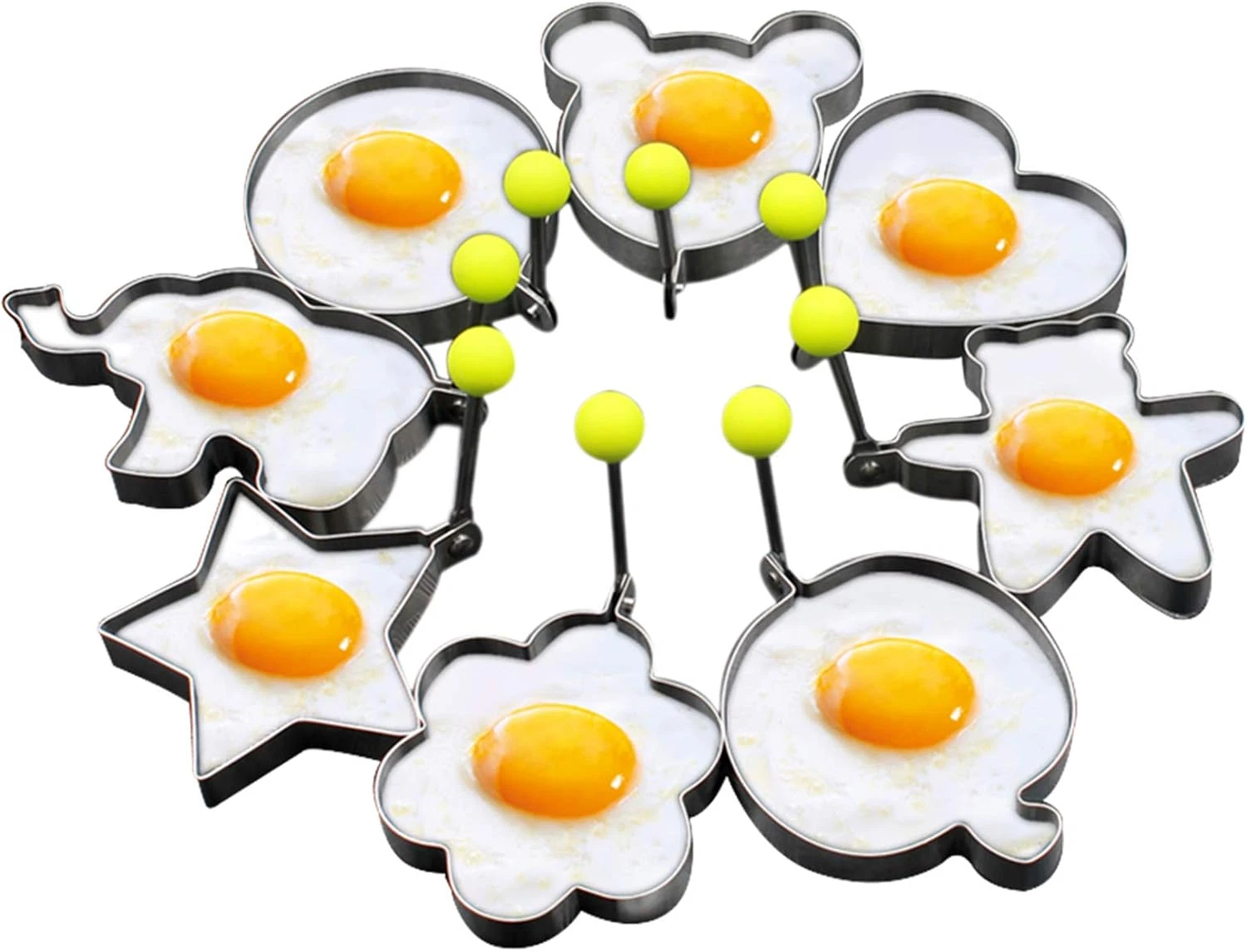 Moldes para Pancakes Huevos Fritos Figuras para Niños Desayuno Cocina Creativo