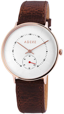 Adexe Herrenuhr Leder 1884C-03