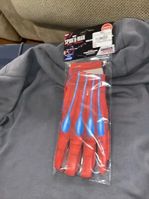 Marvel Spiderman Miles Morales 2099 Gamer Adult Red Gloves Into The Spider Verse - Image 1 of 2