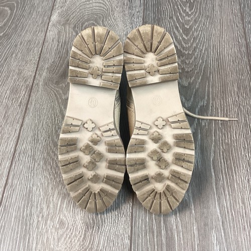 Women's Parker Lace-Up Combat Boots - Universal Thread Tan 6.5 Beige Tan EUC - Picture 7 of 9