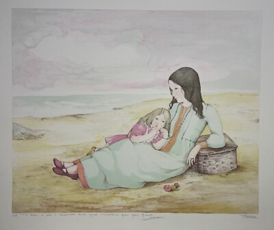 FABIANI, Susana -'SEA BREEZE'- Vintage/New- LITHOGRAPH PRINT- AP Personalized