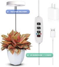 Grow Lights for Indoor Plants Small Potted - Full Spectrum, Auto 3/9/12H Timer,