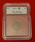 1906 Indian Head Penny - Ruthenium Plated - ICG Ripz