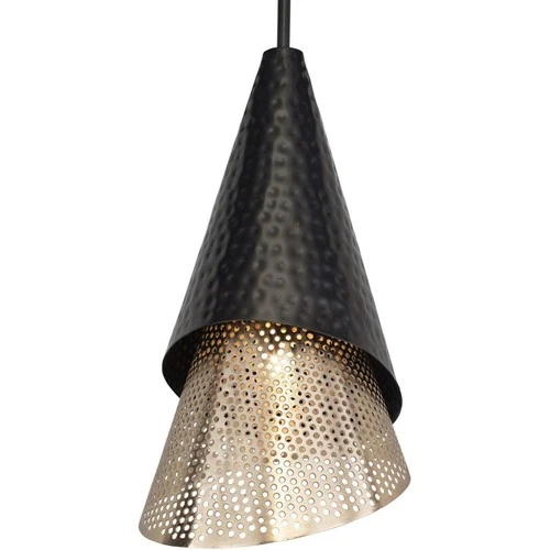 Uttermost 21624 Apollo Mini Pendant Matte Black and Matte Gold - Picture 3 of 9