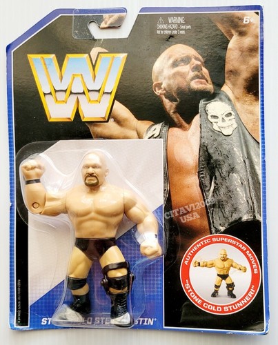 WWE Mattel RETRO STONE COLD  STEVE AUSTIN WRESTLIN...