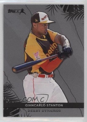 2022 Topps X Juan Soto Derby Dynamos Silver 91/99 Giancarlo Stanton #34 0xa