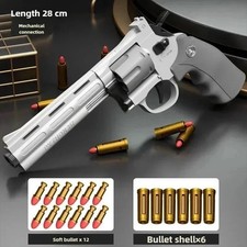 ZP5 Revolver Soft Bullet Toy Gun 357 Simulation Pistol With Ejection Action 