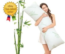 Body Pillow for Adults, Memory Foam Long Pillow for Side Sleeper, Fluffy and Fir