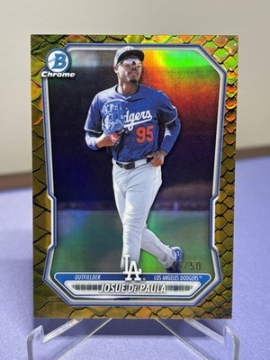 Josue De Paula Gold Reptilian Refractor /50 2026 Bowman Chrome Prospects