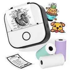 Print Pods Mini Sticker Printer - Mini Printer Sticker Maker T02, Sticker Mak...