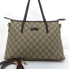 GUCCI 2Way Borsa a tracolla in pelle PVC GG marrone tracolla media inclusa autentica