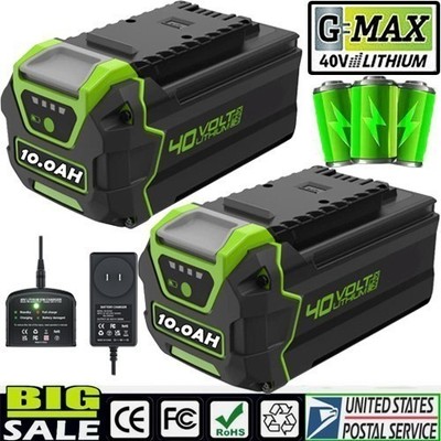 40V 10.0Ah Li-Ion Battery For Greenworks G-MAX 40 Volt 29472 29462  20202
