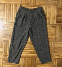 Vintage 90s Briggs High Rise Grey Tapered Pants 14P Petite
